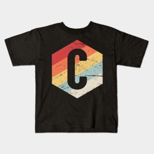 Retro C Programming Icon Kids T-Shirt